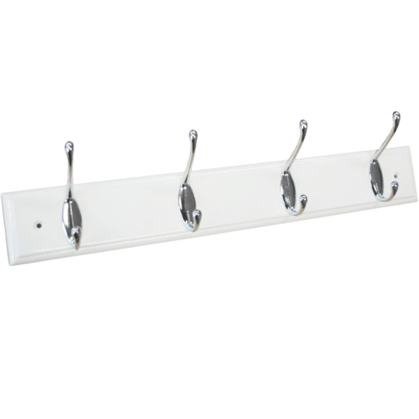 TRADITIONAL HAT & COAT HOOK ON RACK (4 HOOKS)